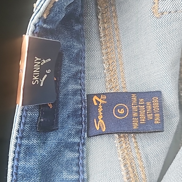 Seven 7 High Rise Skinny Jeans Size 6 Venus Blue 4-way stretch NWT MSRP $64 - Picture 13 of 15